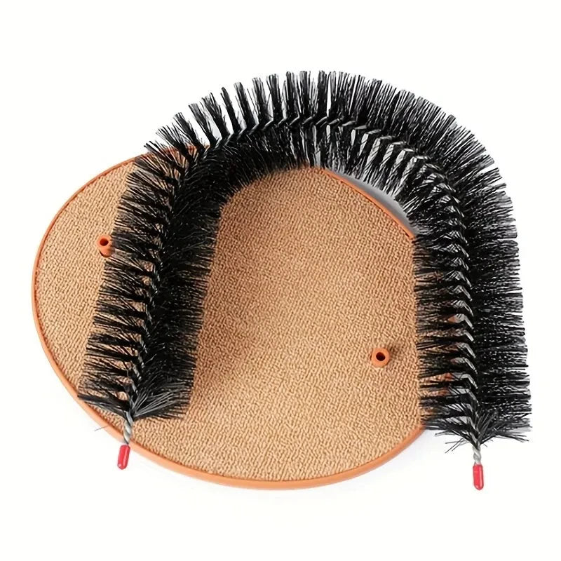 Self-Grooming Cat Arch with Scratching Pad