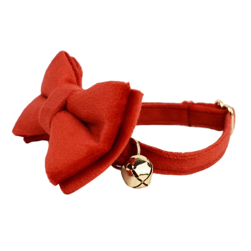 Cat Collar with Name – Luxury Velvet, Bell & Bow