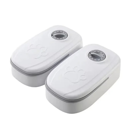 Smart Dual Automatic Pet Feeder – Timed Food Dispenser for Cats (Wet & Dry Food)