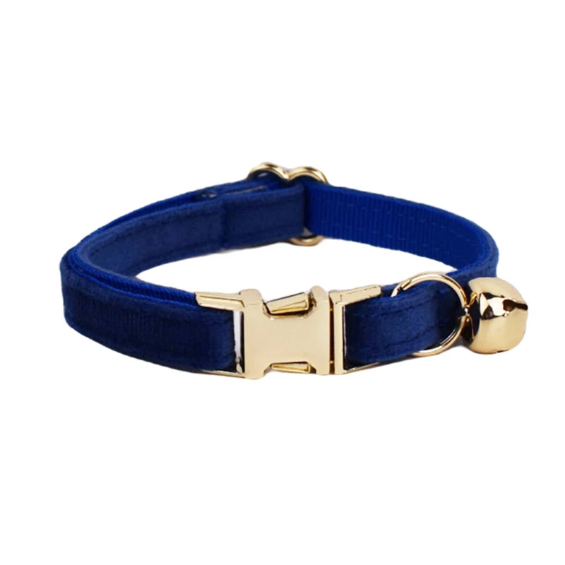 Cat Collar with Name – Luxury Velvet, Bell & Bow