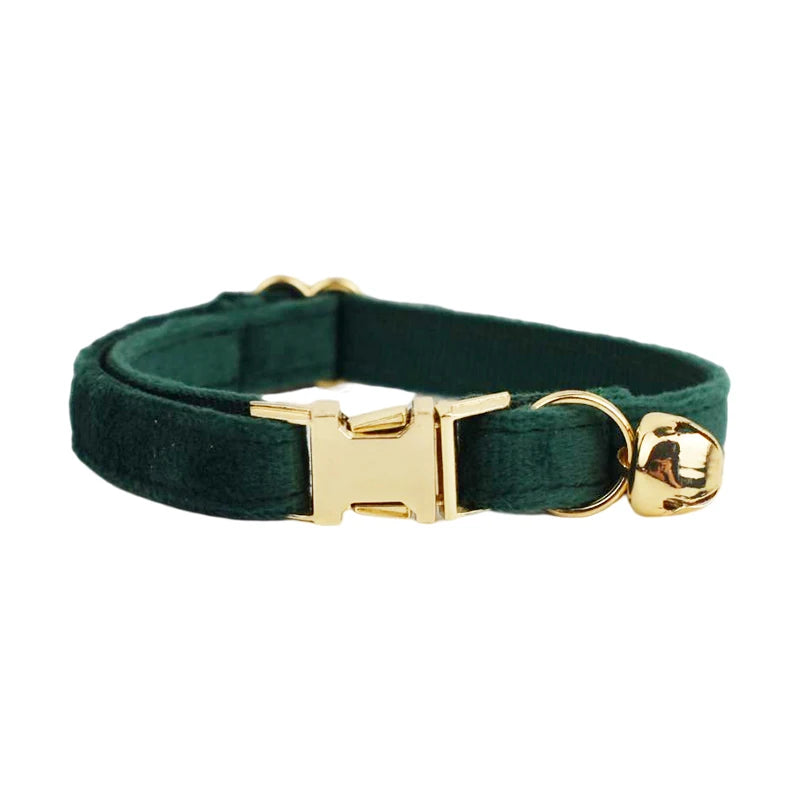 Cat Collar with Name – Luxury Velvet, Bell & Bow
