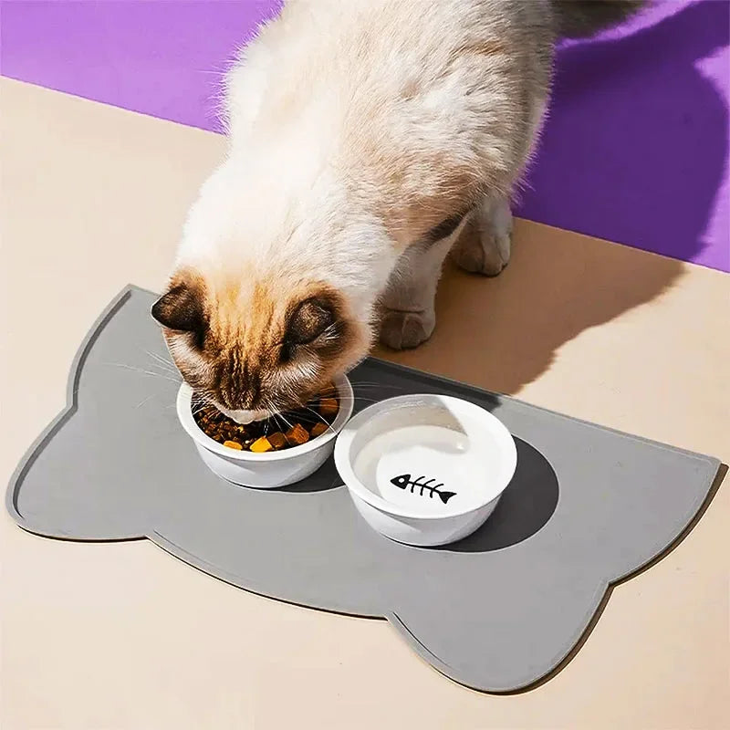 Silicone Cat Feeding Mat – Waterproof & Non-Slip Placemat