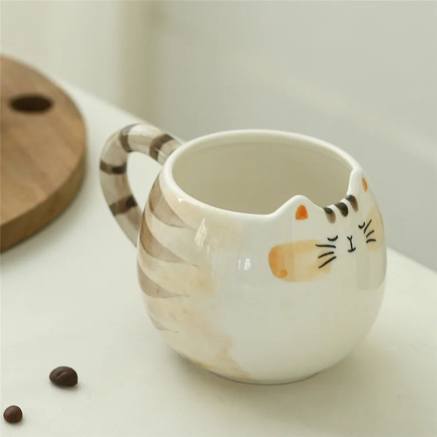 Cat Lover’s Mug – 380ml Ceramic Cup, Adorable Gift Idea