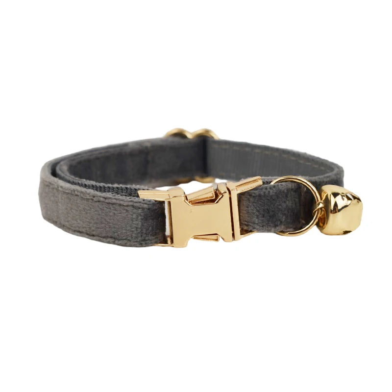 Cat Collar with Name – Luxury Velvet, Bell & Bow