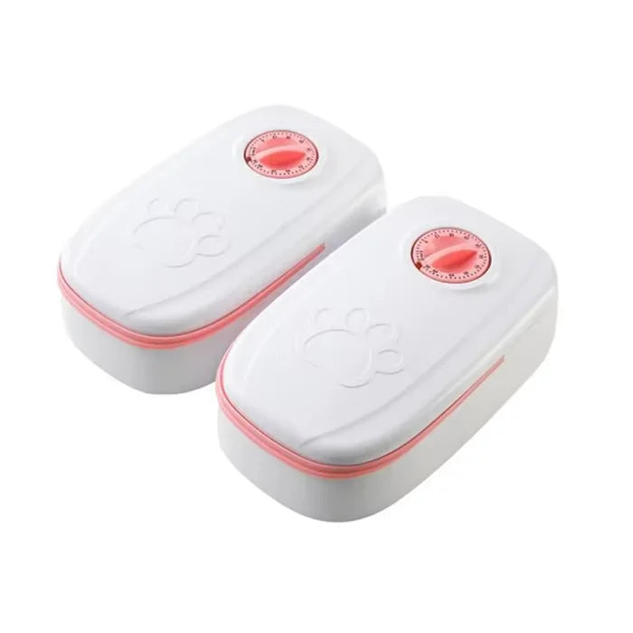 Smart Dual Automatic Pet Feeder – Timed Food Dispenser for Cats (Wet & Dry Food)