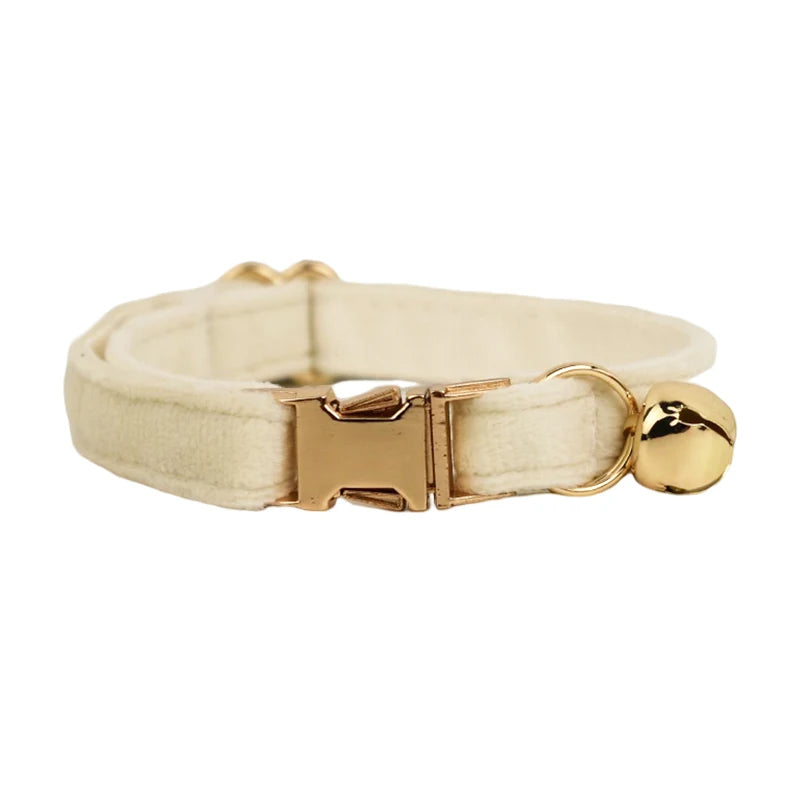 Cat Collar with Name – Luxury Velvet, Bell & Bow