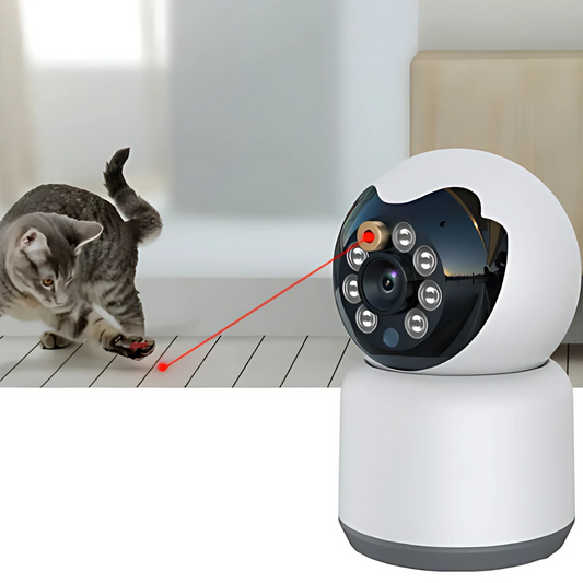 Wi-Fi Cat Camera with HD Video and Laser Toy