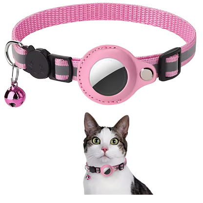 GPS Cat Collar – Includes Tracker Tag + Reflective Breakaway with Bell