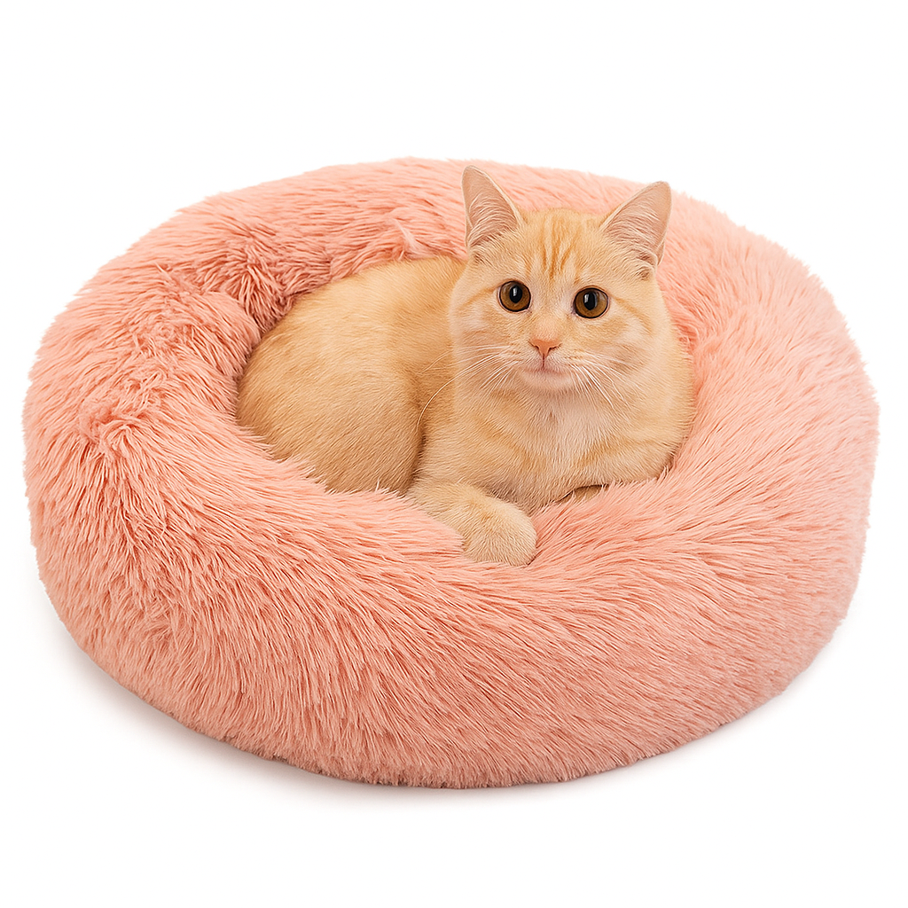 Round Cat Bed FluffyNest™