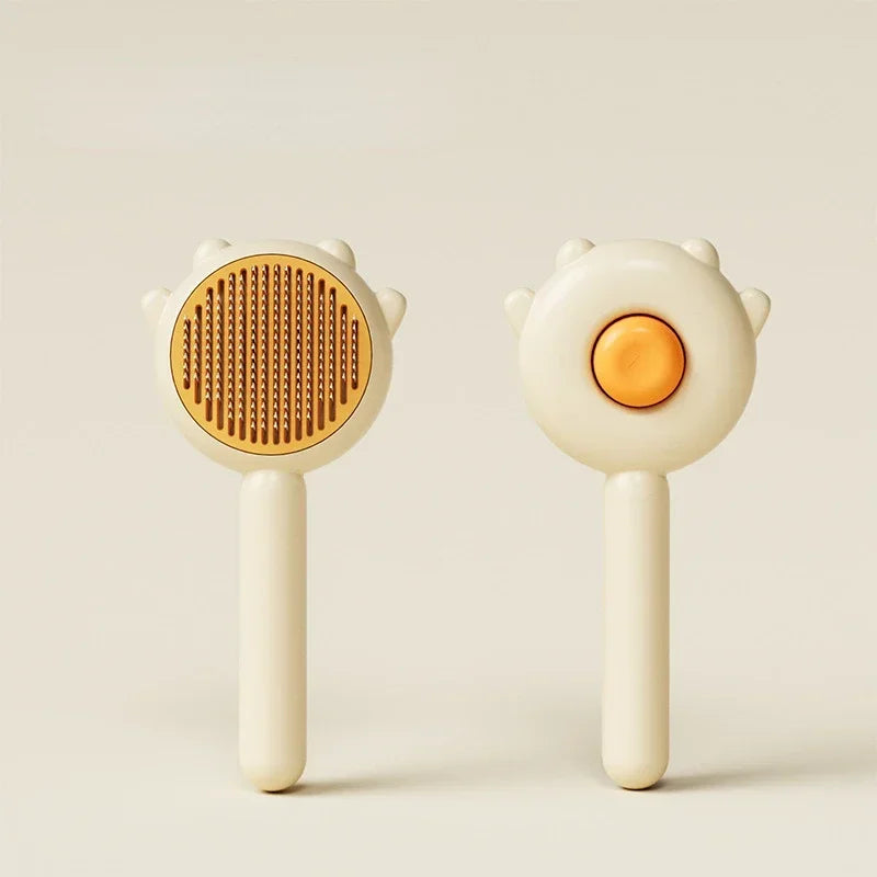 Cat Grooming Brush & Comb – Self-Cleaning Tool