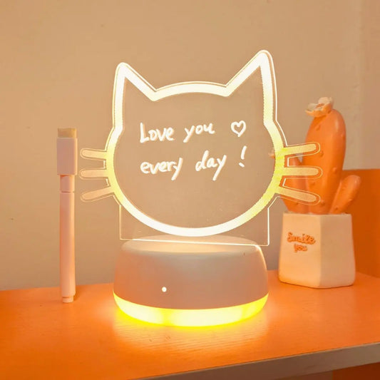 LED Cat Face Night Light – Cute Gift for Cat Lovers