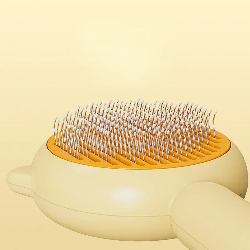 Cat Grooming Brush & Comb – Self-Cleaning Tool