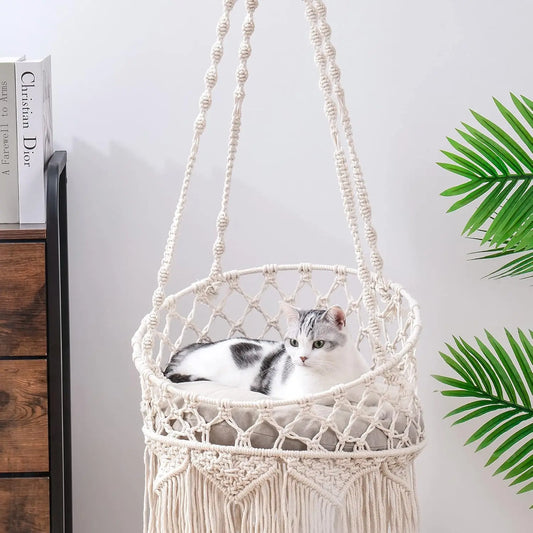 Cat Hammock Boho Cat Swing