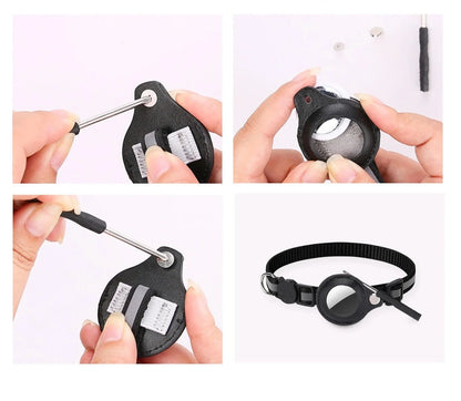 Breakaway Cat Collar with AirTag Holder and Bell
