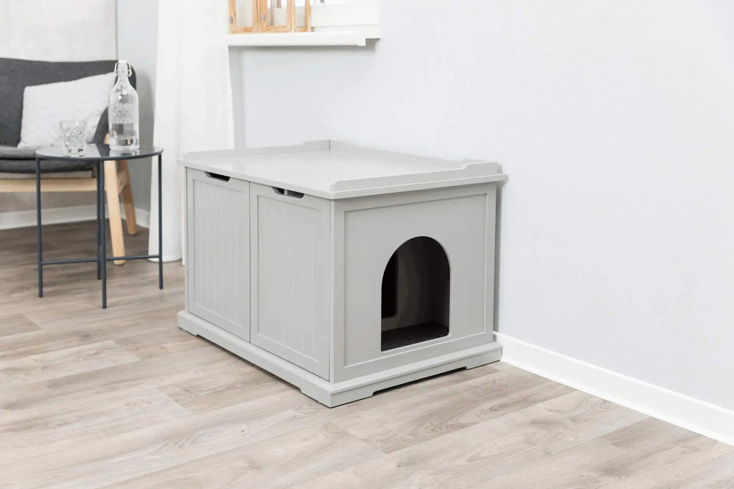 Modern Wooden Cat Litter Box
