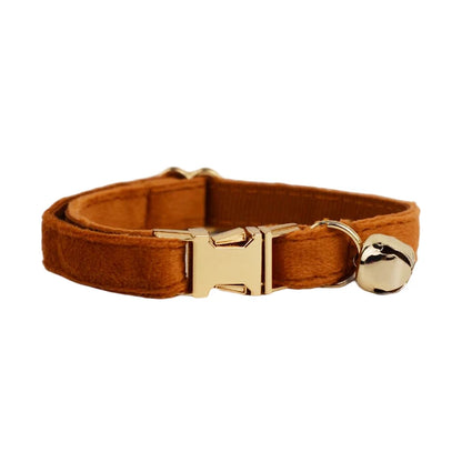 Cat Collar with Name – Luxury Velvet, Bell & Bow