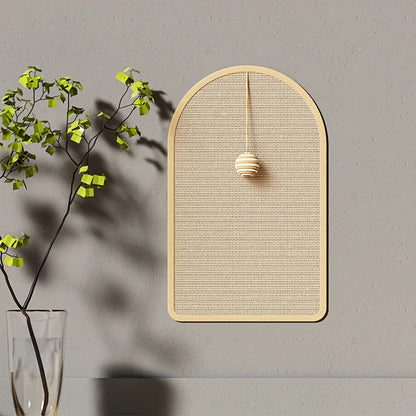Cat Wall Scratcher 3-in-1: Pad, Toy & Panel