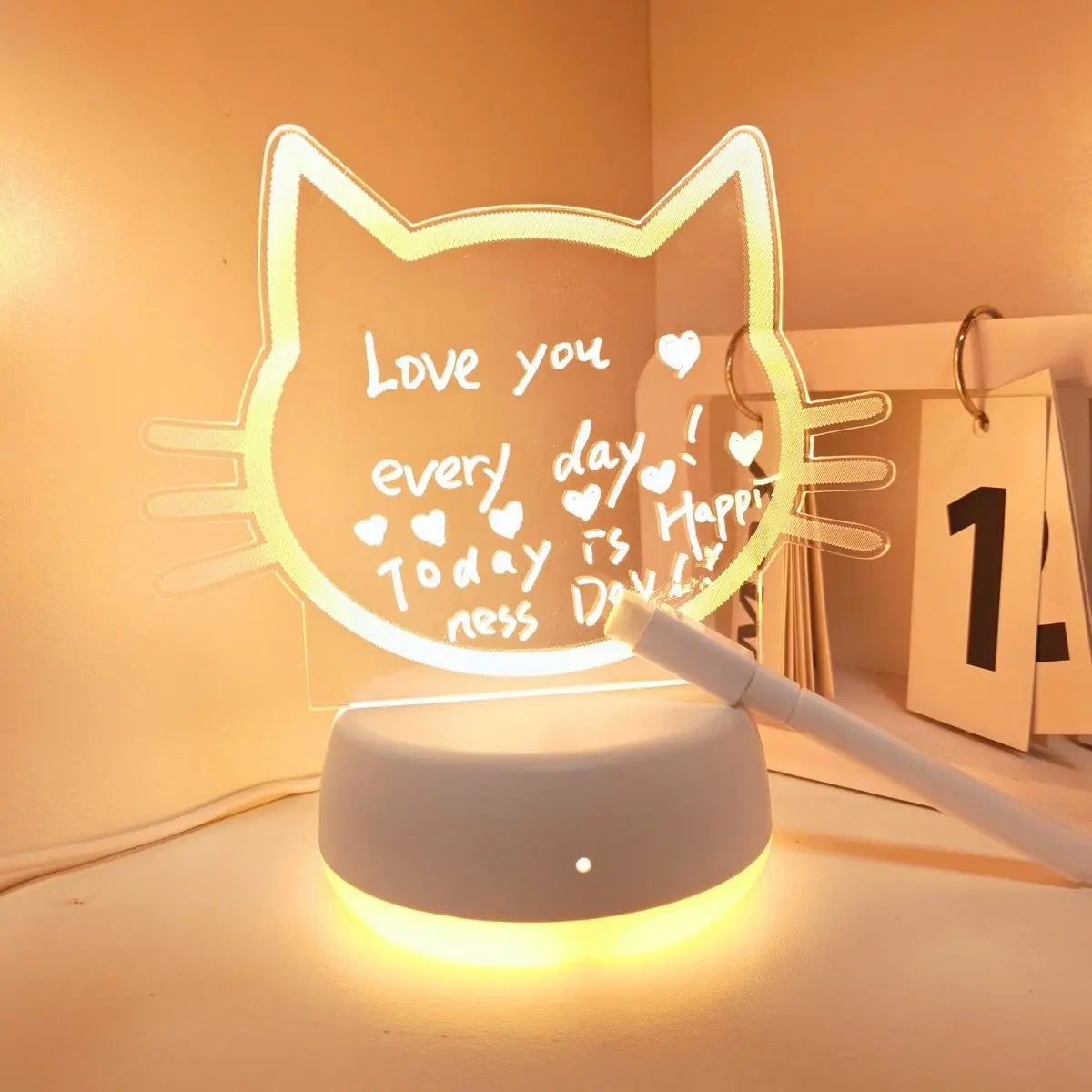 LED Cat Face Night Light – Cute Gift for Cat Lovers