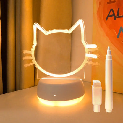 LED Cat Face Night Light – Cute Gift for Cat Lovers