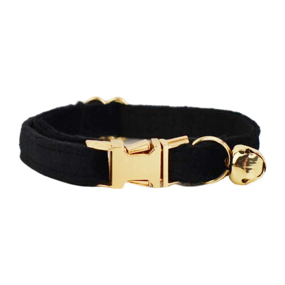 Cat Collar with Name – Luxury Velvet, Bell & Bow