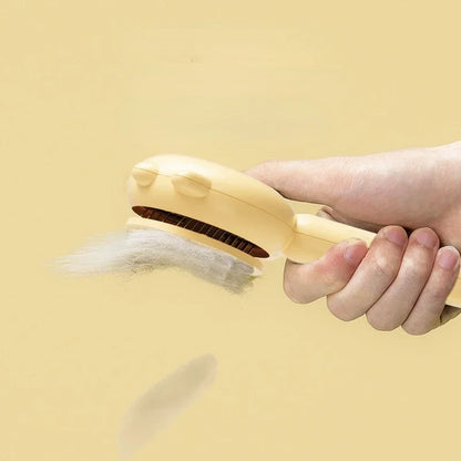 Cat Grooming Brush & Comb – Self-Cleaning Tool