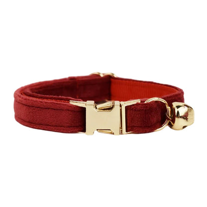 Cat Collar with Name – Luxury Velvet, Bell & Bow