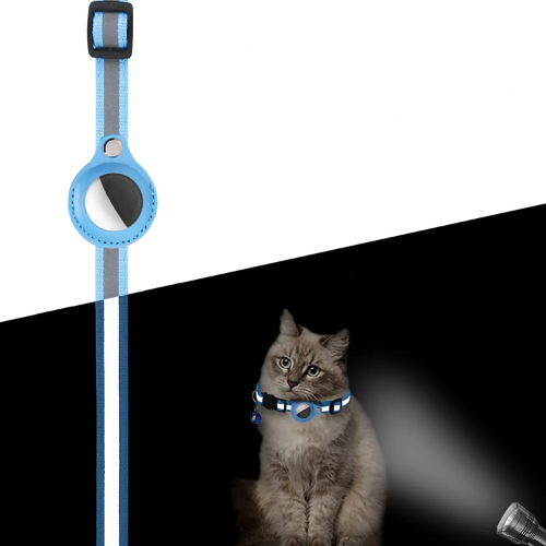 Breakaway Cat Collar with AirTag Holder and Bell